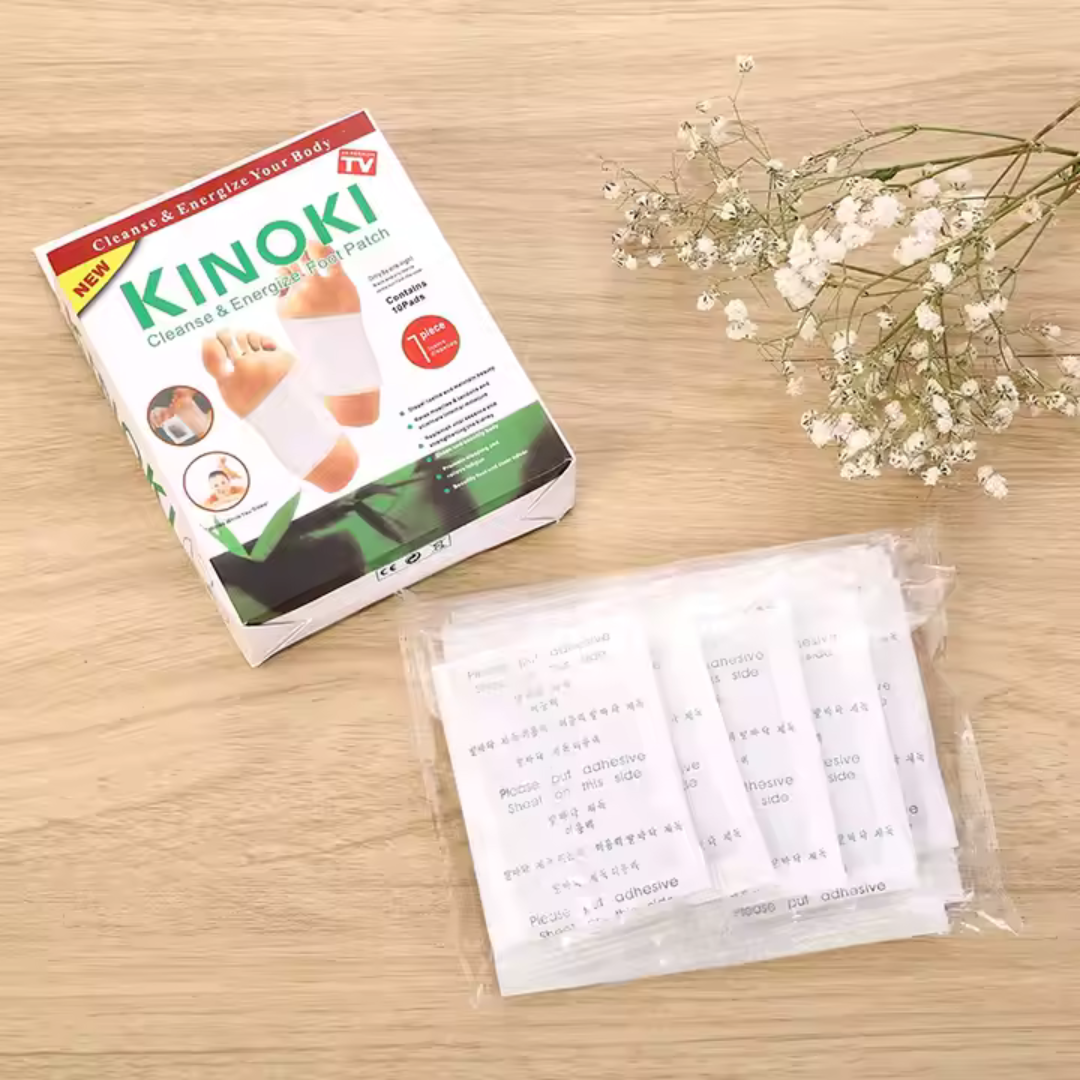 Parches para pies KINOKI® - INGREDIENTES 100% NATURALES