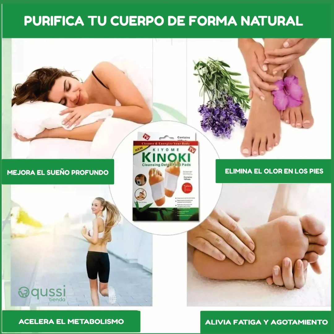 Parches para pies KINOKI® - INGREDIENTES 100% NATURALES