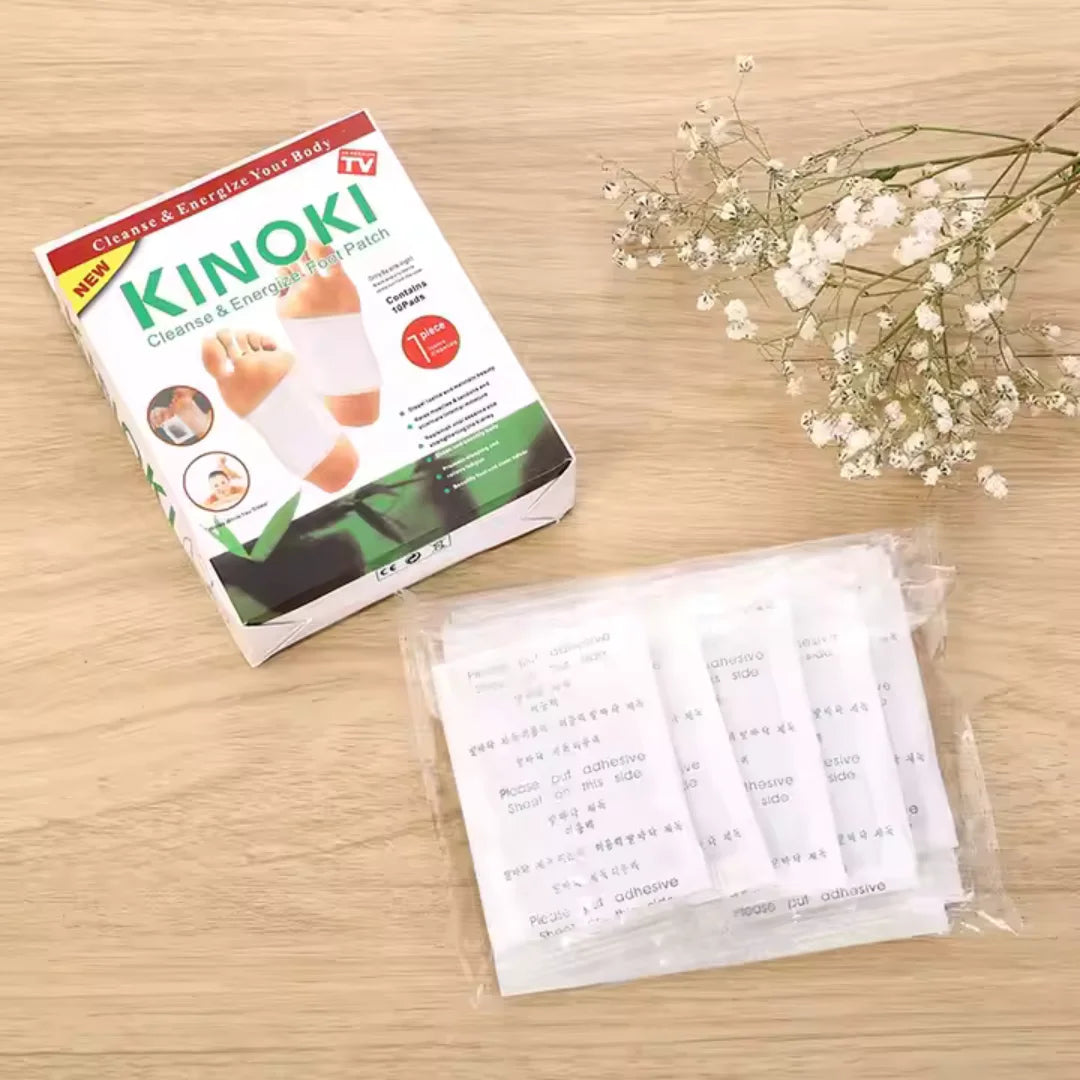 Parches para pies KINOKI® - INGREDIENTES 100% NATURALES