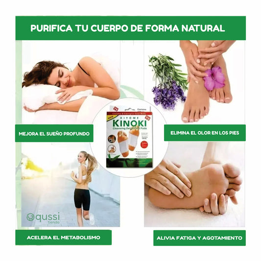 Parches Desintoxicantes Kinoki® -Caja x 10und- INGREDIENTES 100% NATURALES