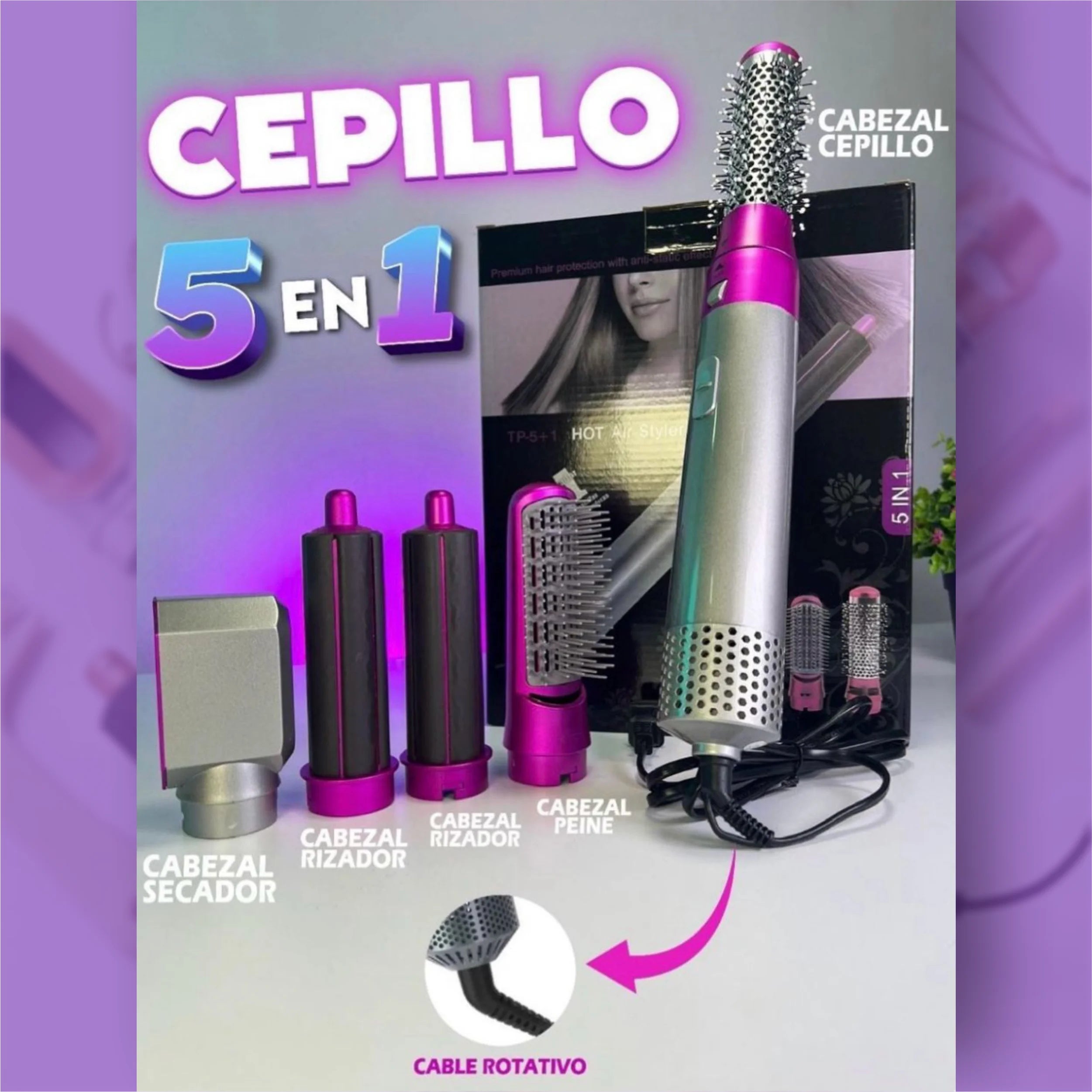 Cepillo secador 5 en 1
